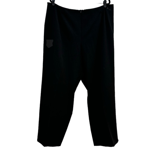 Karen Kane Lifestyle Front Zip Tapered Leg Stretch Trouser Pant Black 22W NWT - Picture 3 of 10